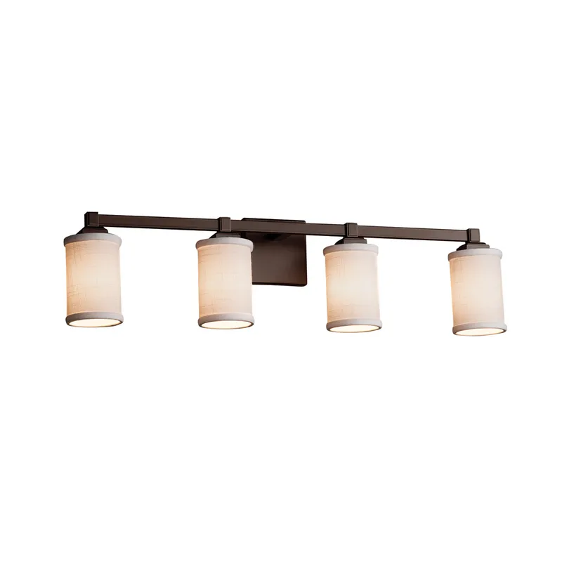 Textile LED 31 inch Matte Black Bath Bar Wall Light