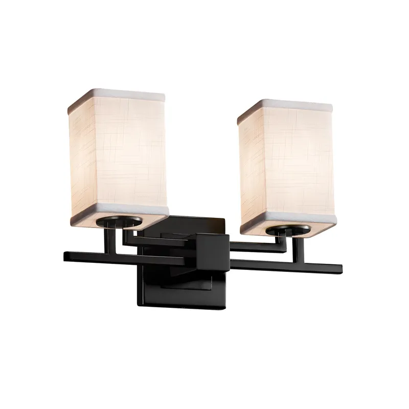Textile LED 16 inch Polished Chrome Bath Bar Wall Light