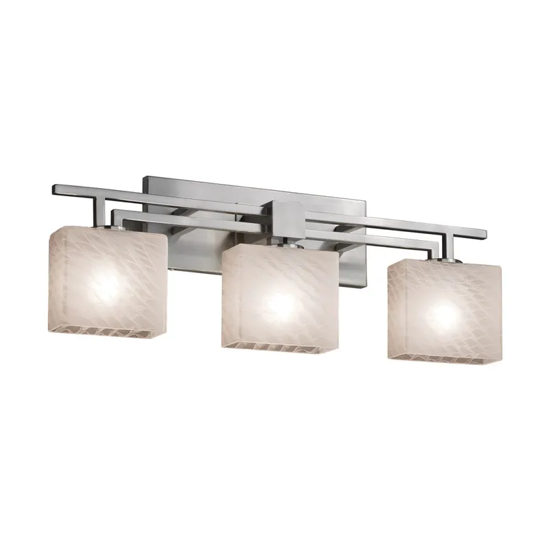 Fusion 3 Light 26 inch Polished Chrome Bath Bar Wall Light in Cylinder with Flat Rim, Incandescent, Mercury Fusion