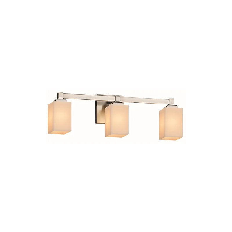 CandleAria LED 22 inch Polished Chrome Bath Vanity Light Wall Light in 2100 Lm LED, Amber (CandleAria), Cylinder with Flat Rim