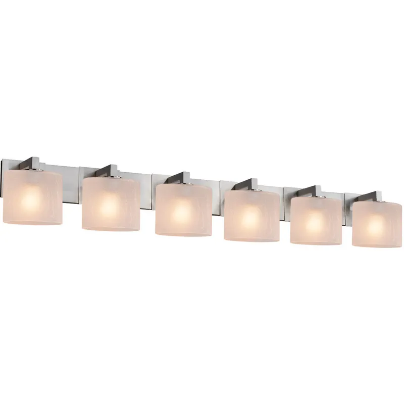 Fusion LED 55.5 inch Polished Chrome Bath Bar Wall Light in 4200 Lm LED, Cylinder with Flat Rim, Mercury Fusion, Modular