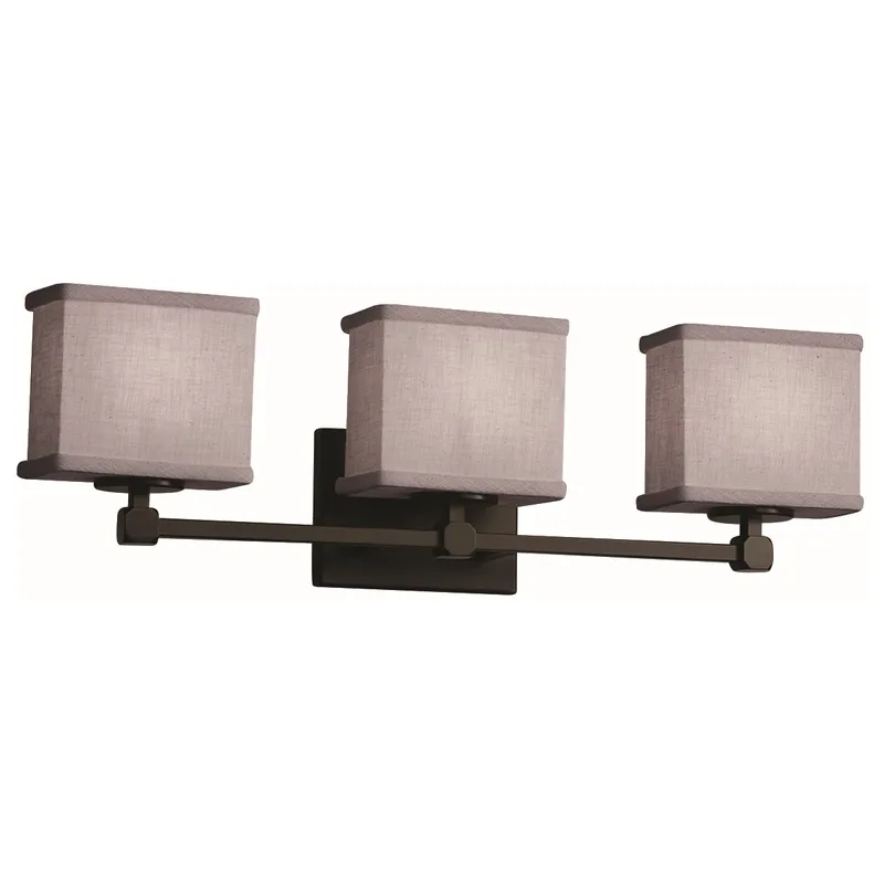Textile LED 24 inch Dark Bronze Bath Bar Wall Light