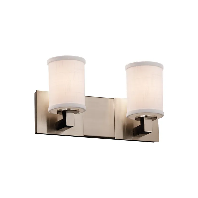 Textile LED 15 inch Matte Black Bath Bar Wall Light