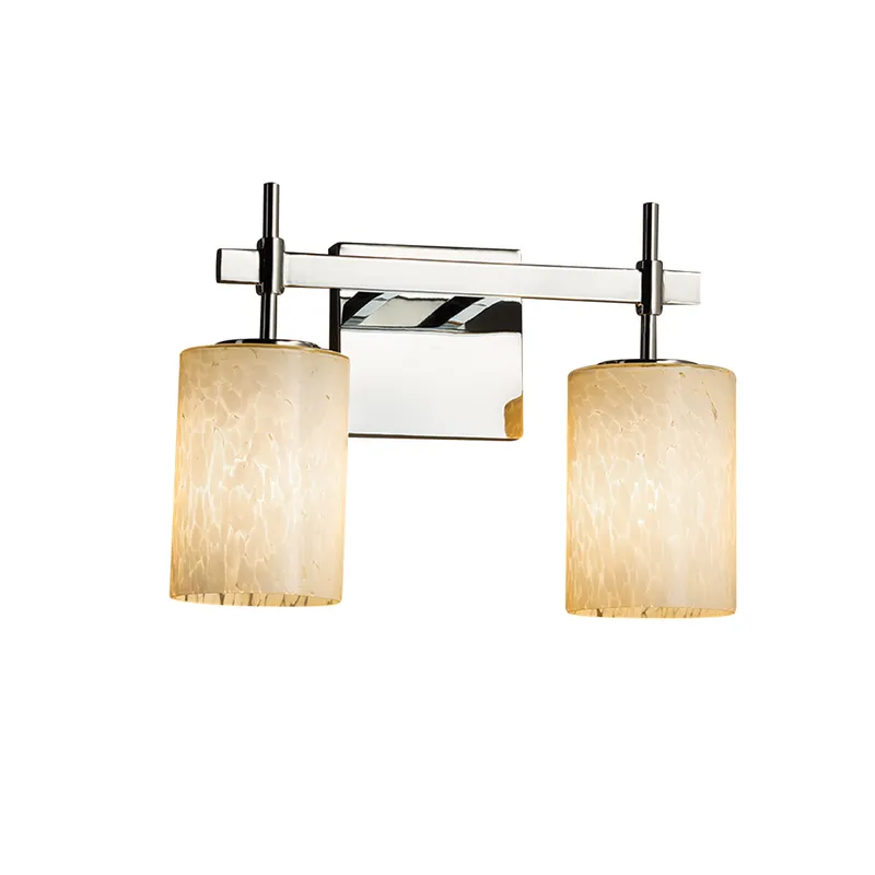 Fusion 2 Light 13 inch Polished Chrome Bath Bar Wall Light in Oval, Incandescent, Seeded Fusion