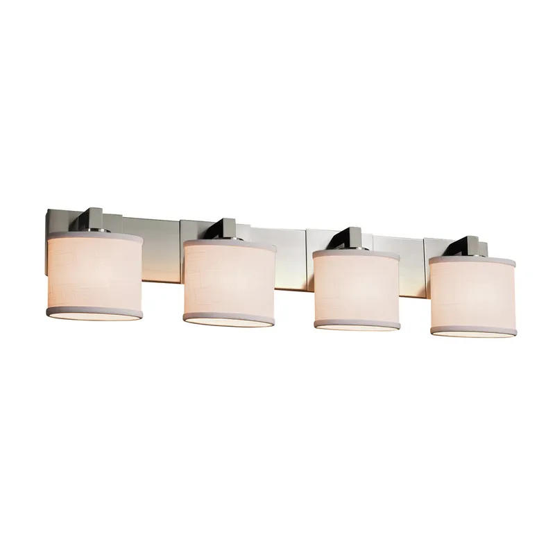 Textile LED 35 inch Antique Brass Bath Bar Wall Light