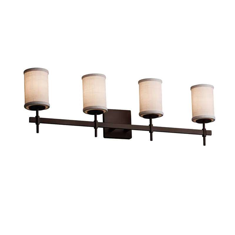 Textile LED 31 inch Dark Bronze Bath Bar Wall Light