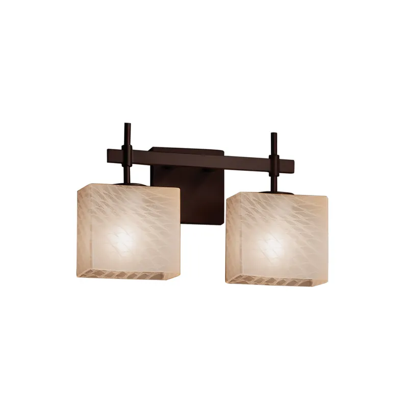 Fusion 2 Light 14.75 inch Polished Chrome Vanity Light Wall Light in Round Flared, Incandescent, Mercury Fusion