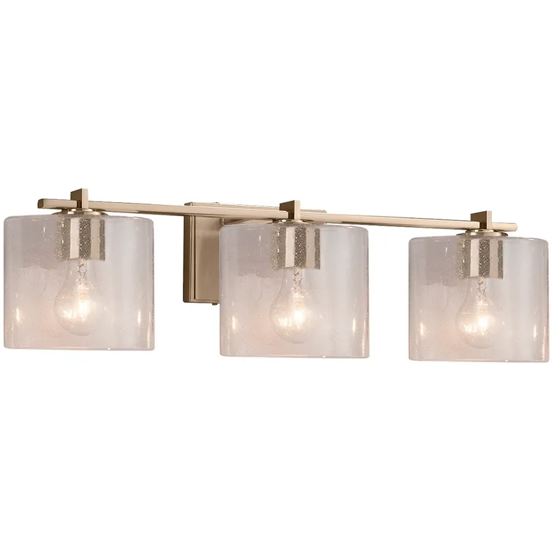 Fusion 24 inch Brushed Brass Bath Bar Wall Light