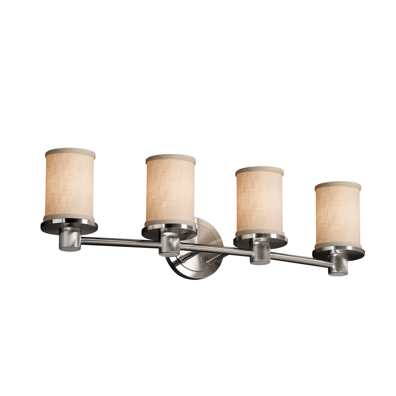 Textile LED 28 inch Matte Black Bath Bar Wall Light