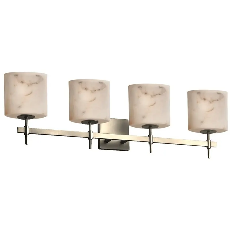 Lumenaria Vanity Light Wall Light in 2800 Lm LED, Matte Black, Cylinder with Flat Rim