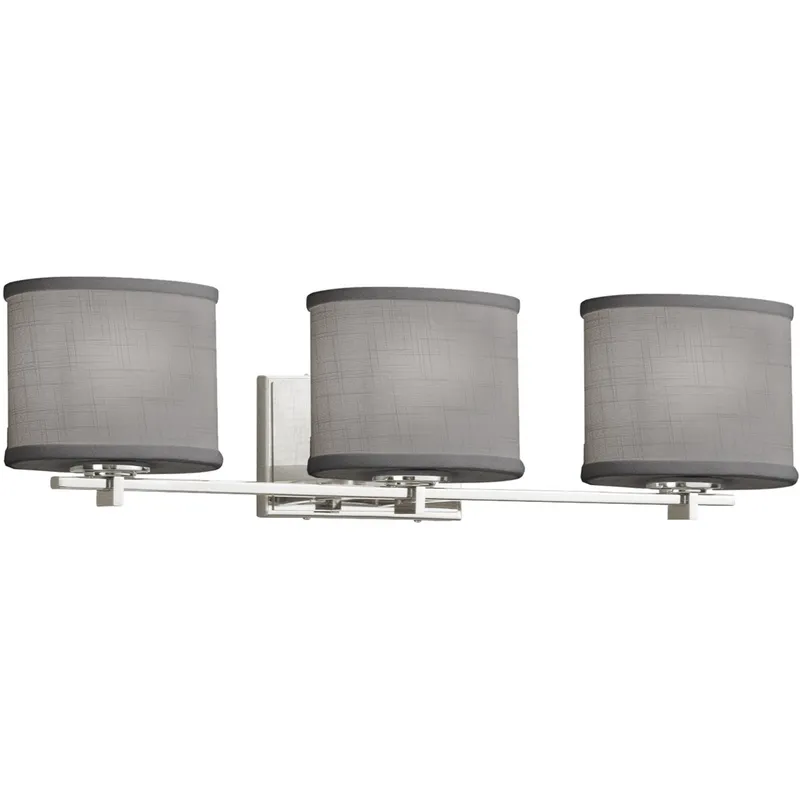Textile LED 27 inch Polished Chrome Bath Bar Wall Light