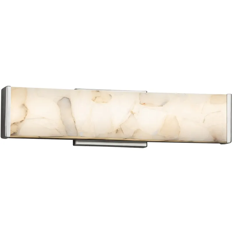 Alabaster Rocks 18.5 inch Polished Chrome Vanity Light Wall Light