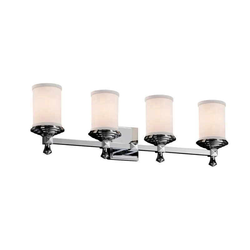 Textile LED 29 inch Dark Bronze Bath Bar Wall Light