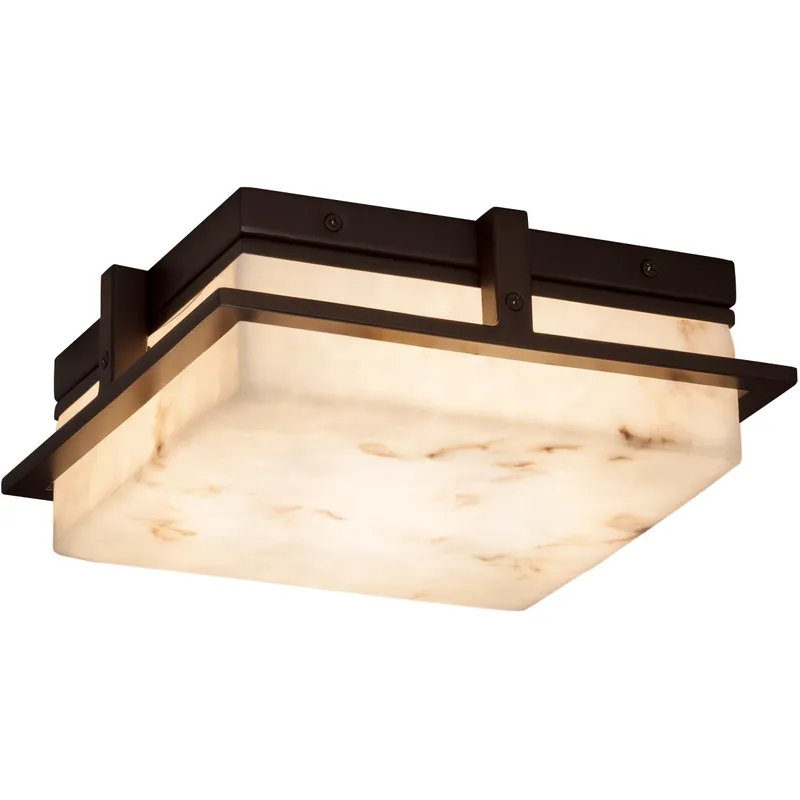 Lumenaria Avalon LED 10 inch Matte Black Flush Mount Ceiling Light