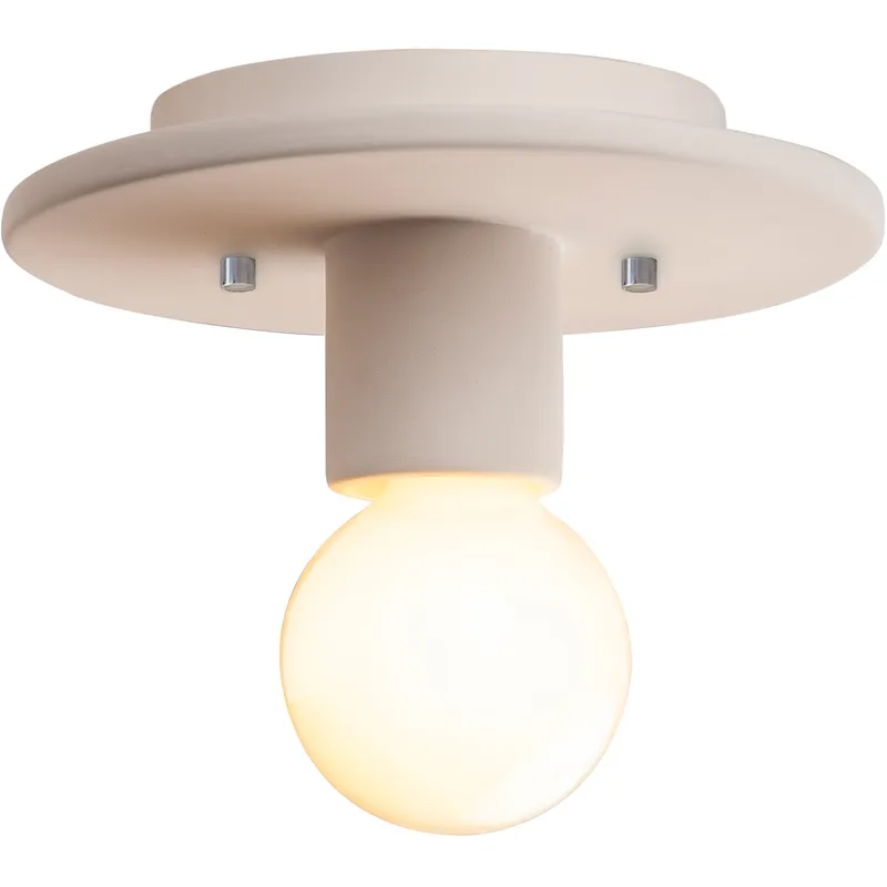 Radiance Collection 1 Light 8 inch Gloss White Flush Mount Ceiling Light