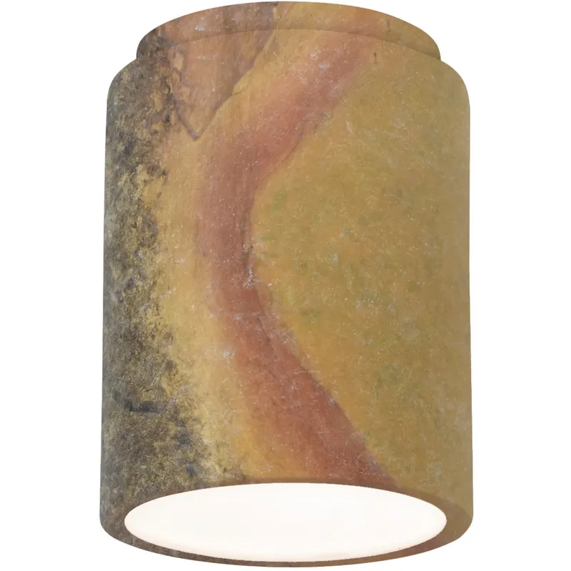 Radiance 1 Light 6.5 inch Harvest Yellow Slate Flush Mount Ceiling Light in Incandescent