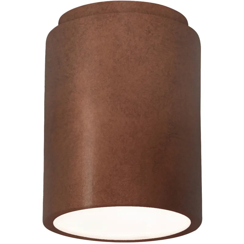 Radiance 1 Light 6.5 inch Antique Copper Flush Mount Ceiling Light in Incandescent