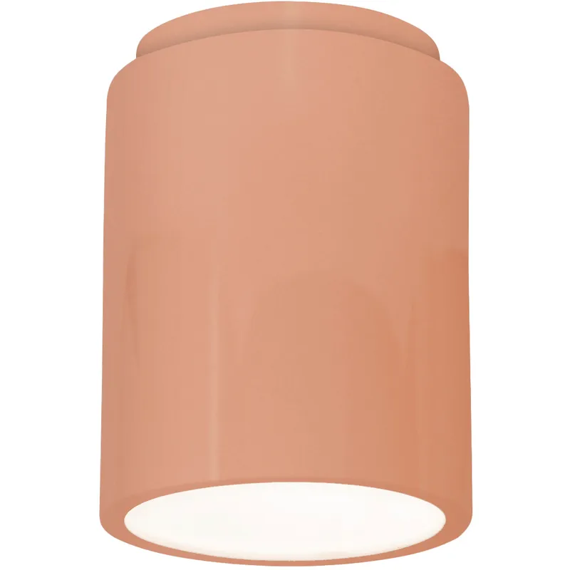 Radiance LED 6.5 inch Gloss Blush Flush Mount Ceiling Light in 1000 Lm LED
