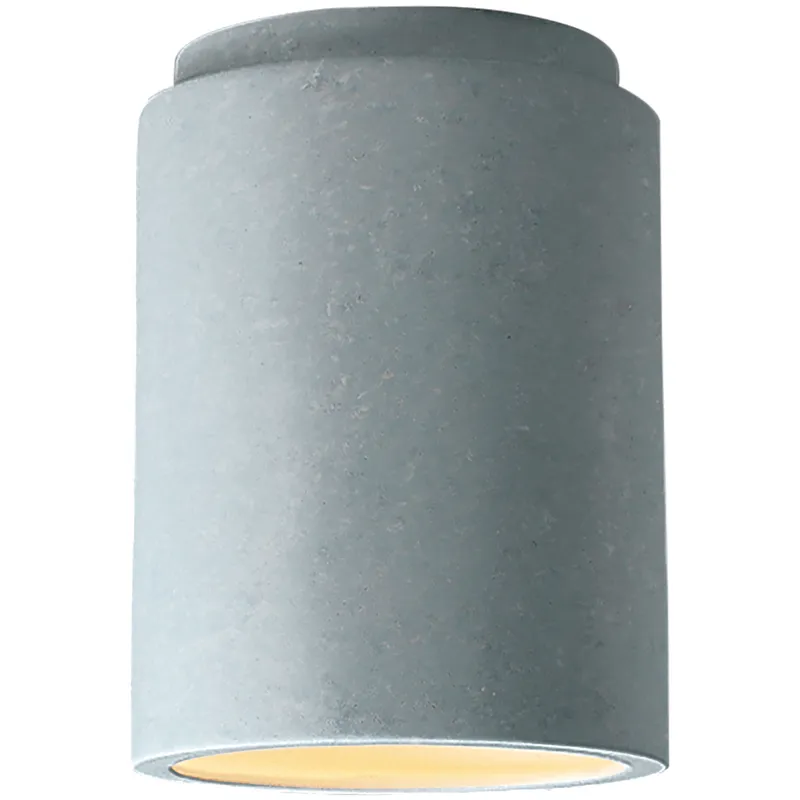 Radiance LED 6.5 inch Concrete Flush Mount Ceiling Light in 1000 Lm LED