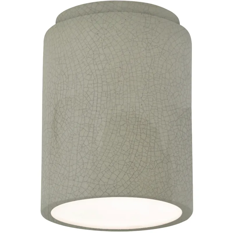 Radiance 1 Light 6.5 inch Celadon Green Crackle Flush Mount Ceiling Light in Incandescent