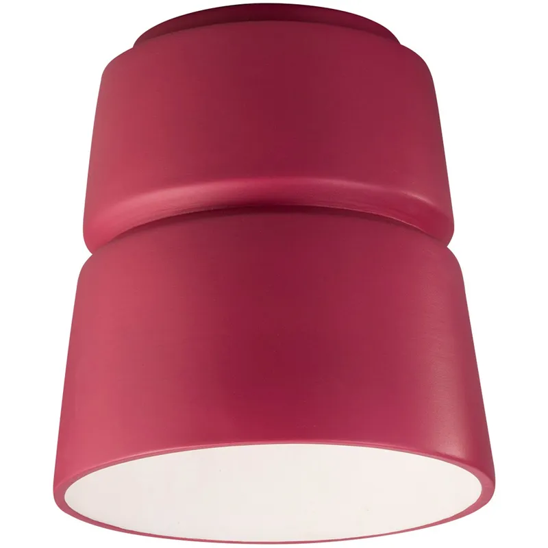 Radiance Collection 1 Light 7.5 inch White Crackle Flush-Mount Ceiling Light
