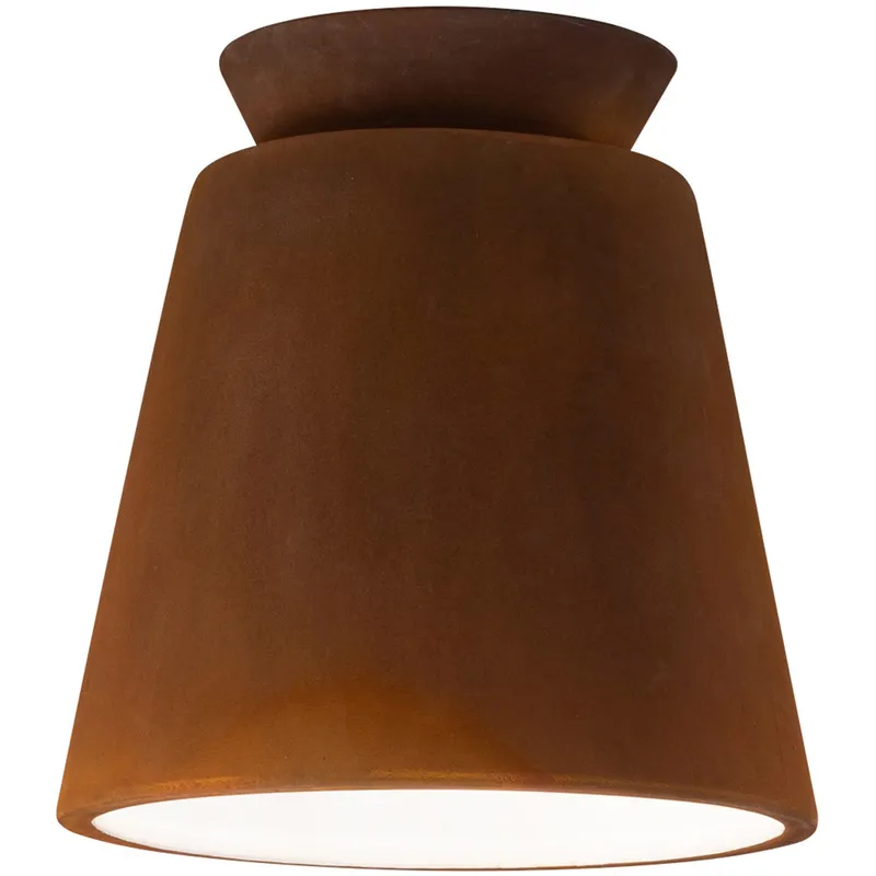 Radiance Collection LED 7.5 inch Gloss White/Gloss White Flush-Mount Ceiling Light