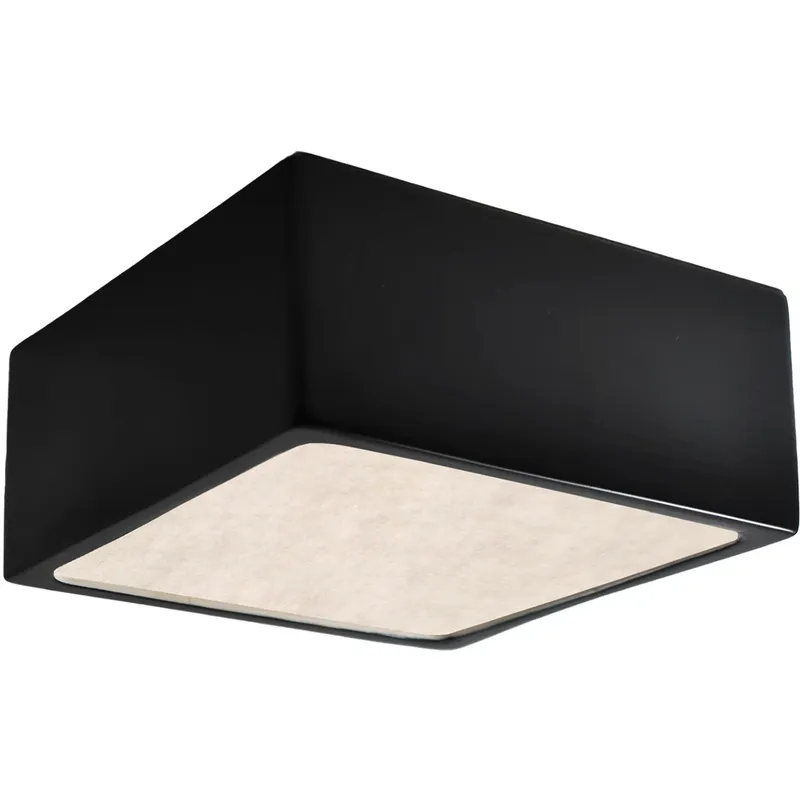 Radiance Collection LED 8.25 inch Slate Marble Flush-Mount Ceiling Light