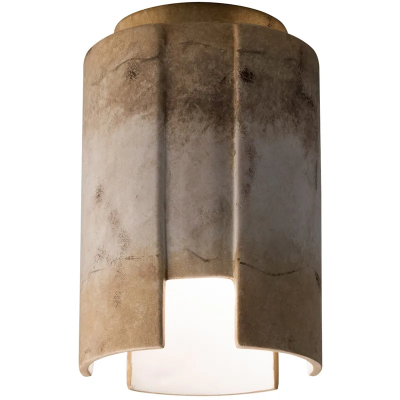 Radiance Collection LED 6.25 inch Gloss White Outdoor Flush-Mount
