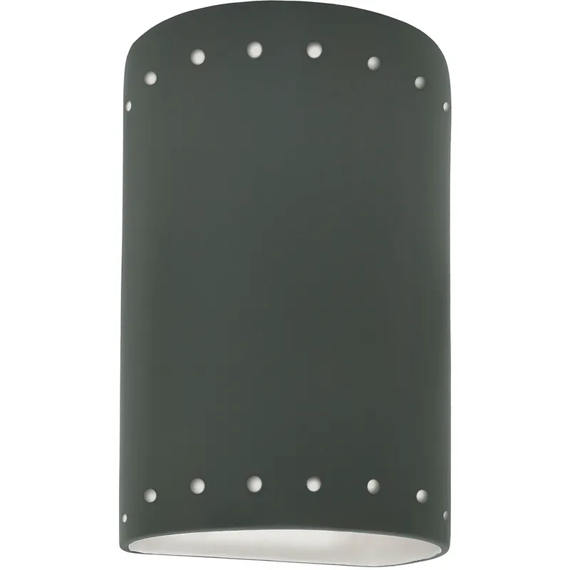 Ambiance LED 9.5 inch Pewter Green Outdoor Wall Sconce in 1000 Lm LED