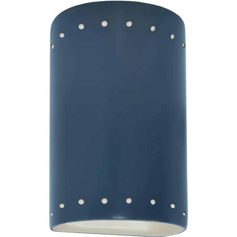 Ambiance 1 Light 9.5 inch Midnight Sky Outdoor Wall Sconce in Incandescent, Midnight Sky/Matte White