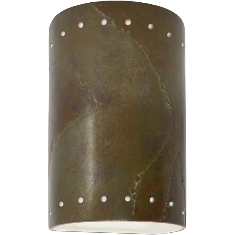 Ambiance 1 Light 9.5 inch Tierra Red Slate Outdoor Wall Sconce in Incandescent, Small