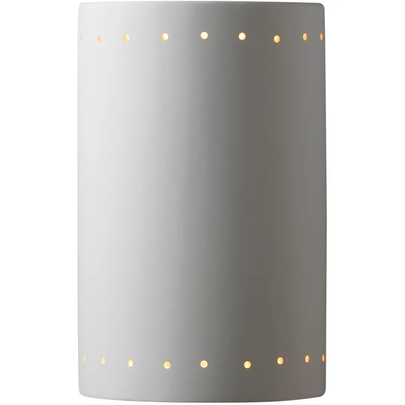 Ambiance Cylinder LED 12.5 inch Harvest Yellow Slate Outdoor Wall Sconce, Large