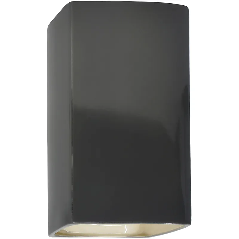 Ambiance LED 9.5 inch Gloss Grey Outdoor Wall Sconce in 1000 Lm LED, Gloss Gray