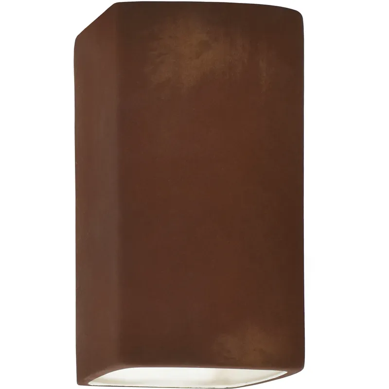 Ambiance 1 Light 9.5 inch Real Rust Outdoor Wall Sconce in Incandescent, Small
