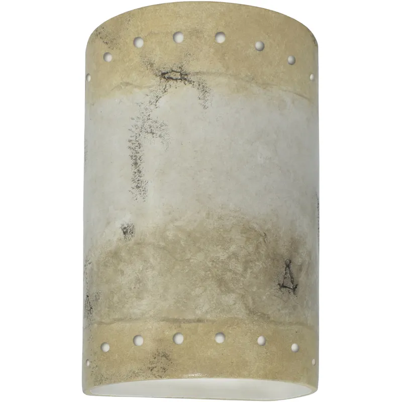 Ambiance 1 Light 9.5 inch Greco Travertine Outdoor Wall Sconce in Incandescent, Small