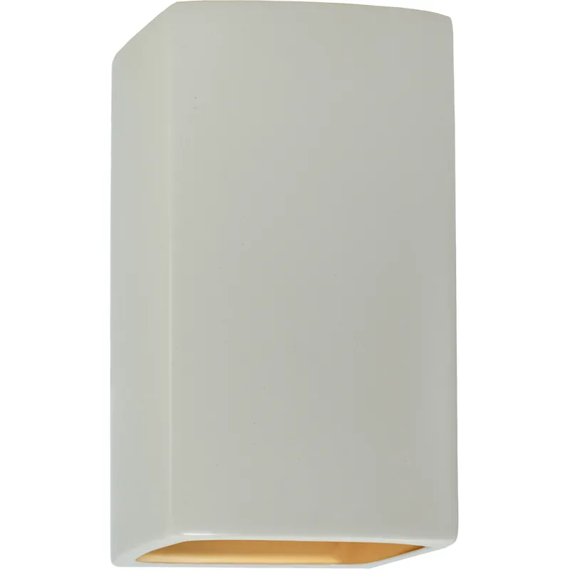 Ambiance 9.5 inch Matte White/Champagne Gold Outdoor Wall Sconce in Incandescent, Matte White/Champange Gold