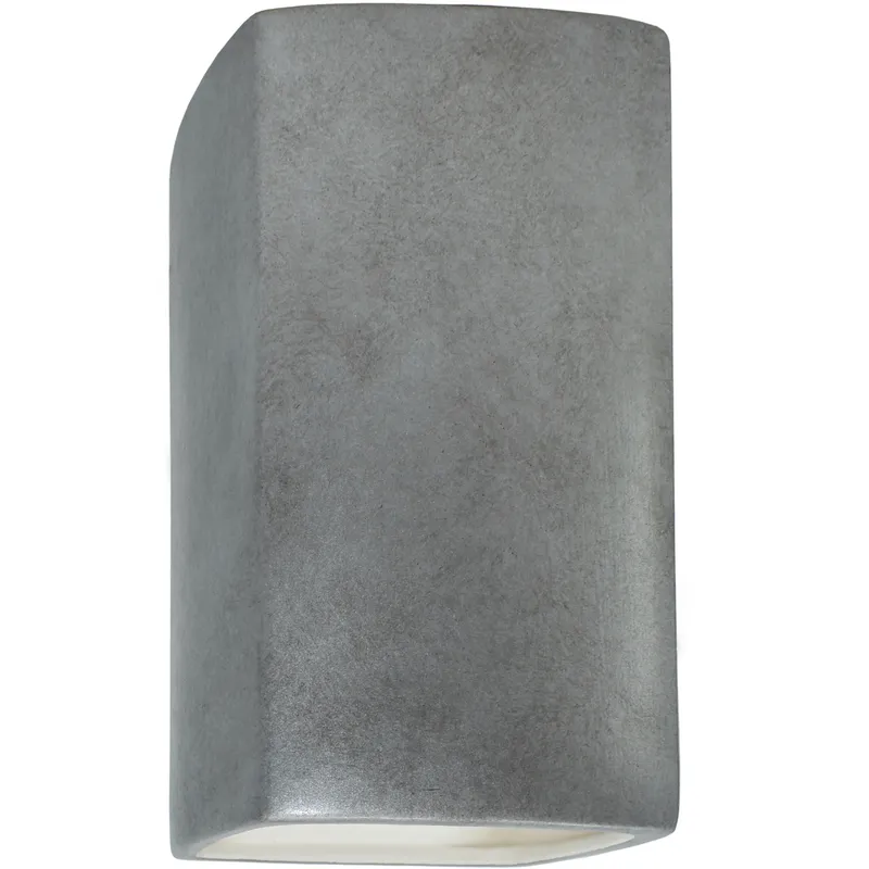 Ambiance 1 Light 9.5 inch Antique Silver Outdoor Wall Sconce in Incandescent, Small