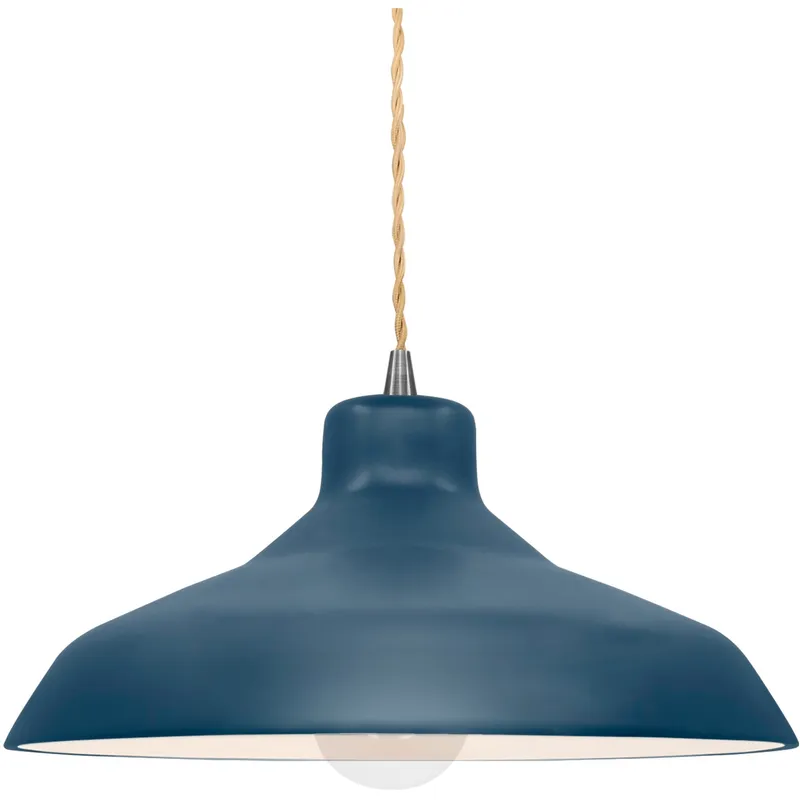 Radiance 1 Light 13.5 inch Midnight Sky and Matte White and Brushed Nickel Pendant Ceiling Light