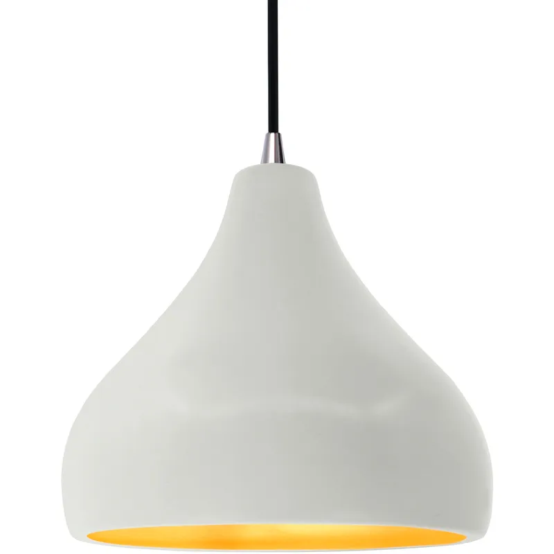 Radiance 1 Light 11.5 inch Matte White and Champagne Gold and Brushed Nickel Pendant Ceiling Light