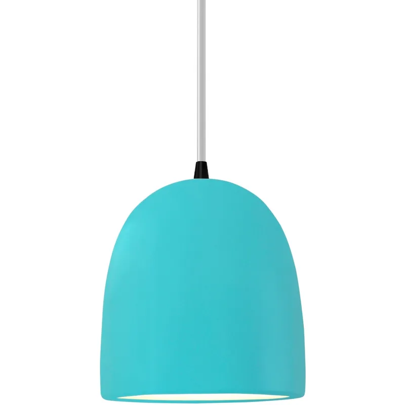 Radiance Collection - Bell Single Drop Pendant in Matte Black, Dedicated LED, Reflecting Pool, White, Form+Finish+Function