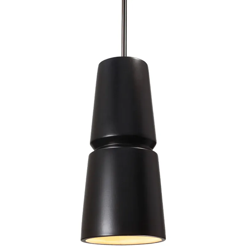 Radiance Collection 1 Light 6 inch Polished Chrome and Hammered Copper and White Pendant Ceiling Light