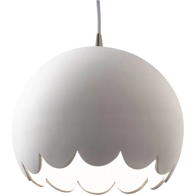 Radiance Collection 1 Light 9 inch Brushed Nickel Pendant Ceiling Light