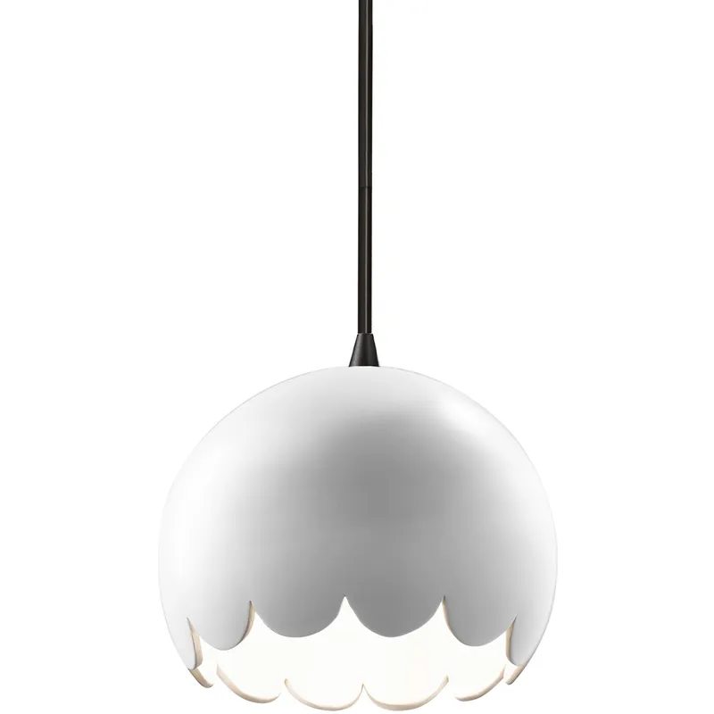 Radiance Collection 1 Light 9 inch Matte Black Pendant Ceiling Light
