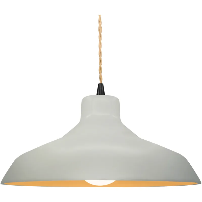 Radiance 1 Light 15.5 inch Matte White and Champagne Gold and Matte Black Pendant Ceiling Light