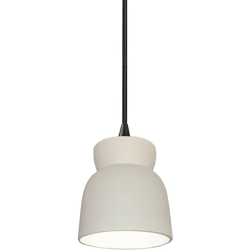 Radiance Collection 1 Light 7.5 inch Bisque Pendant Ceiling Light