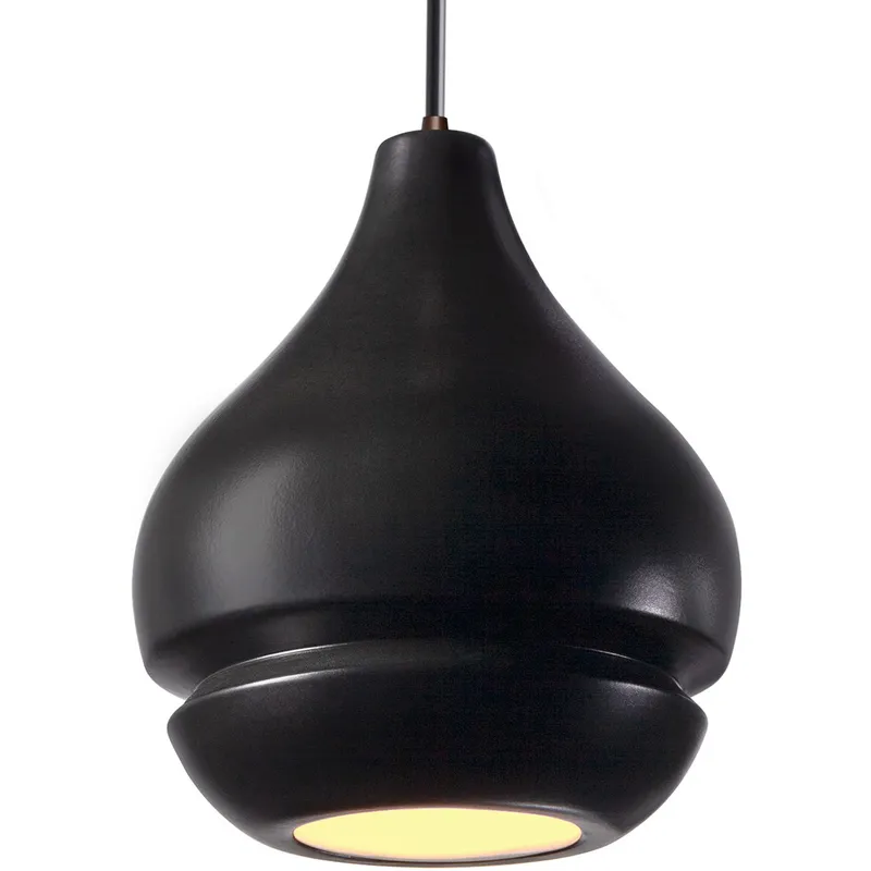 Radiance 1 Light 8 inch Matte Black Pendant Ceiling Light