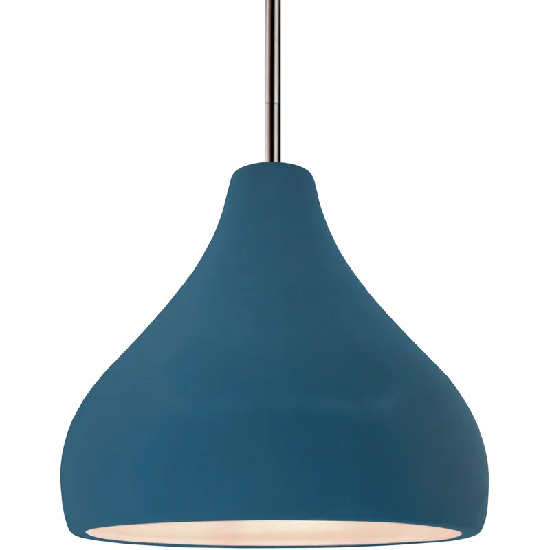 Radiance 1 Light 11.5 inch Midnight Sky and Matte White and Brushed Nickel Pendant Ceiling Light