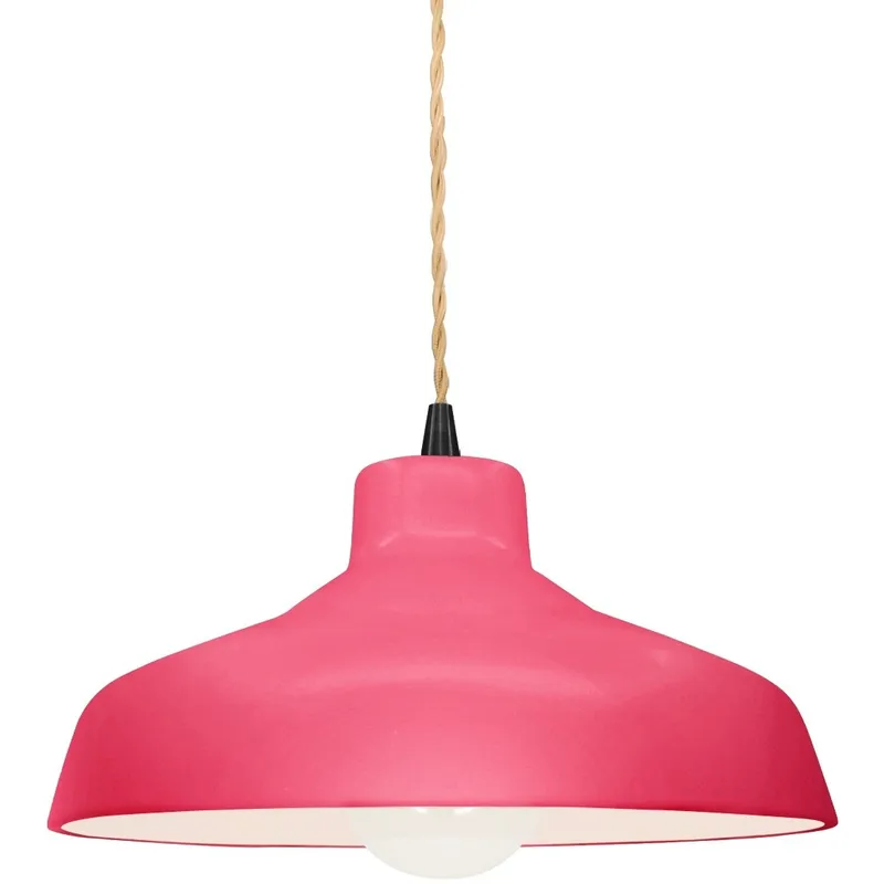 Radiance LED 11.5 inch Cerise and Matte Black Pendant Ceiling Light