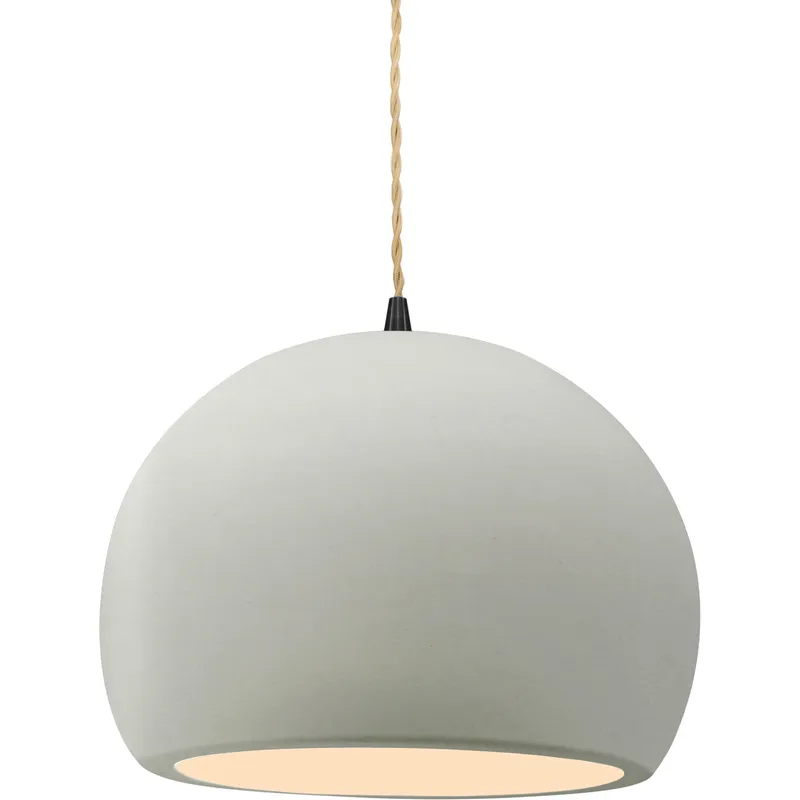 Radiance 1 Light 10 inch Matte White and Matte Black Pendant Ceiling Light