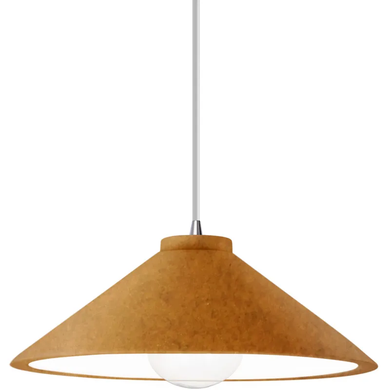 Radiance Collection - Flare 1 Light 11.75 inch Antique Gold and Polished Chrome Pendant Ceiling Light in Replaceable Bulb, White, Form+Finish+Function